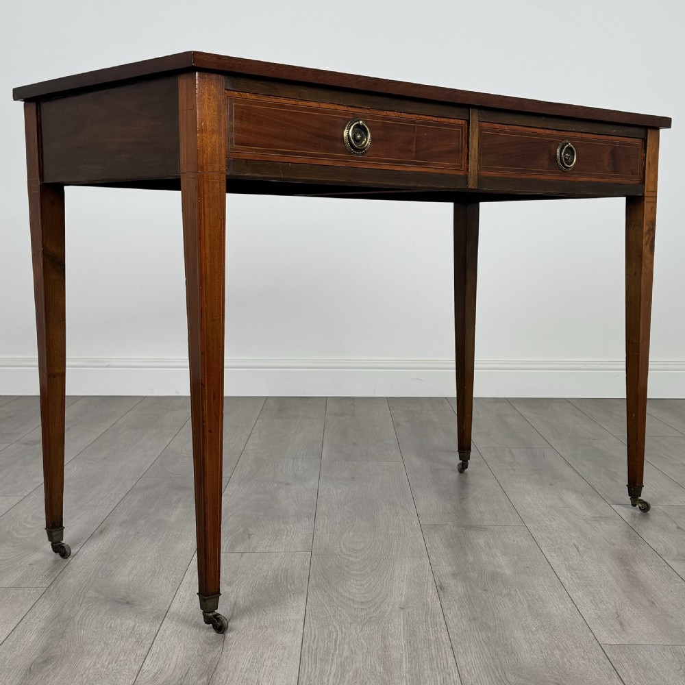  Antique 20th Century Writing Table In Mahogany  View VIII
