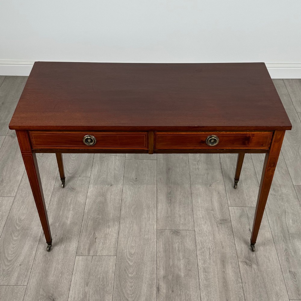  Antique 20th Century Writing Table In Mahogany  View IX