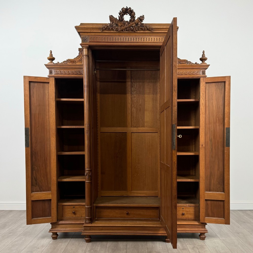 Antique 19th Century Fine Quality French Armoire In Walnut  View II