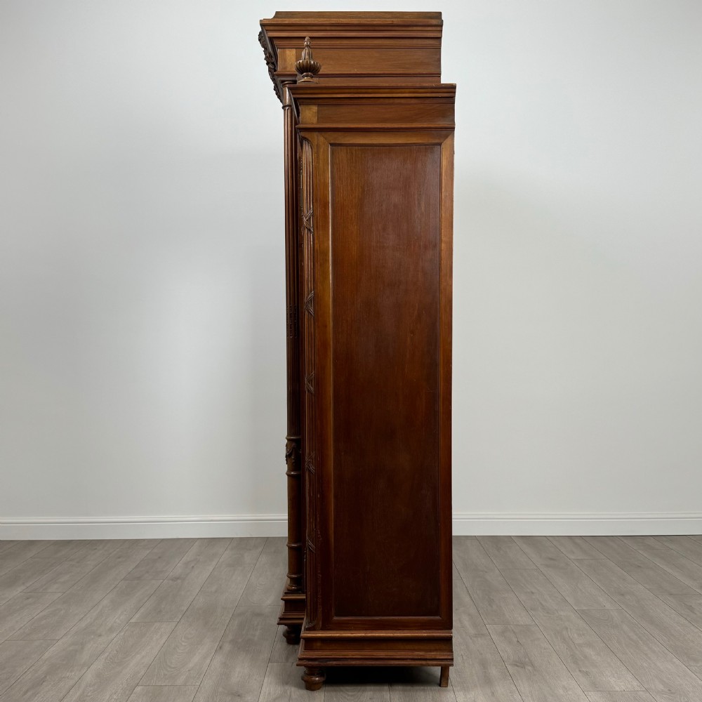 Antique 19th Century Fine Quality French Armoire In Walnut  View IV
