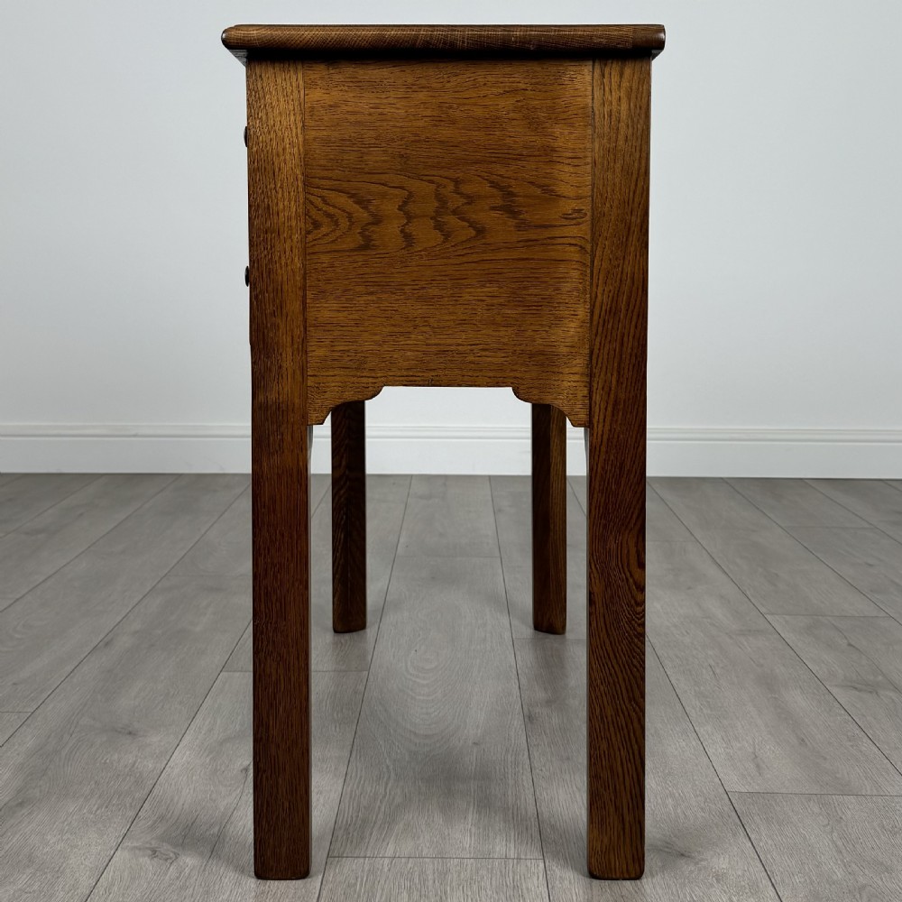 Antique 20th Century Small Oak Desk Of Good Quality  View III