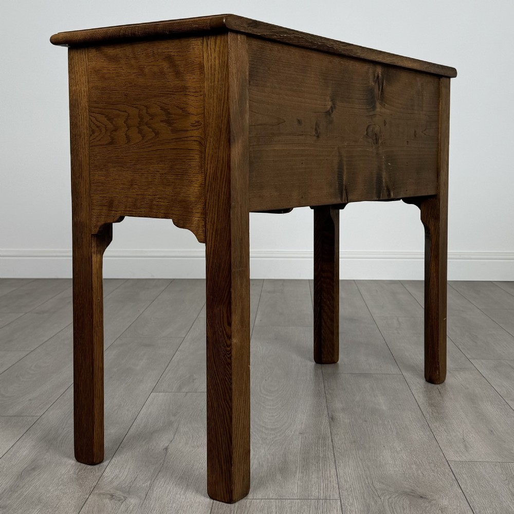 Antique 20th Century Small Oak Desk Of Good Quality  View IV