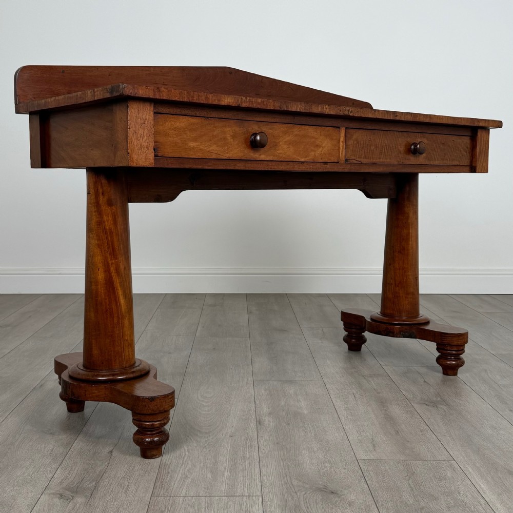 Antique 19th Century Writing Table In Mahogany  View VIII