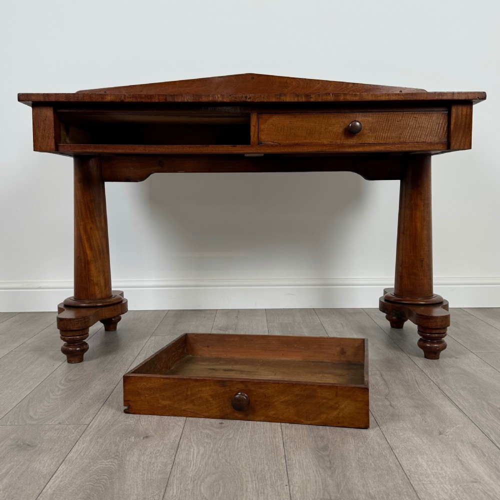 Antique 19th Century Writing Table In Mahogany  View X