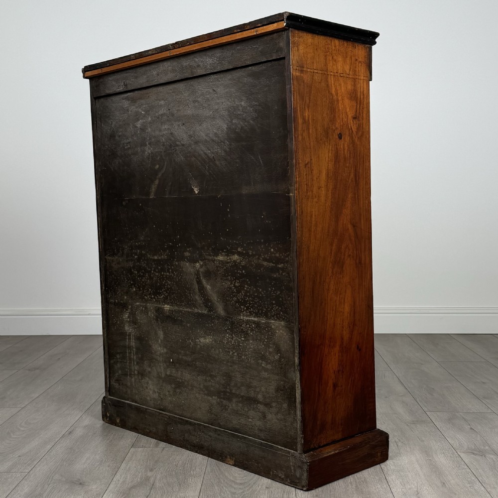 Antique 19th Century Inlaid Pier Cabinet In Walnut  View VII