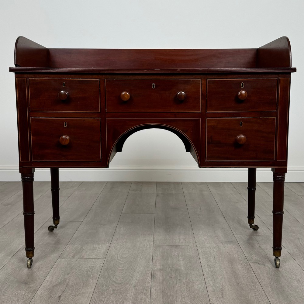 Antique 19th Century Writing Desk In Mahogany 