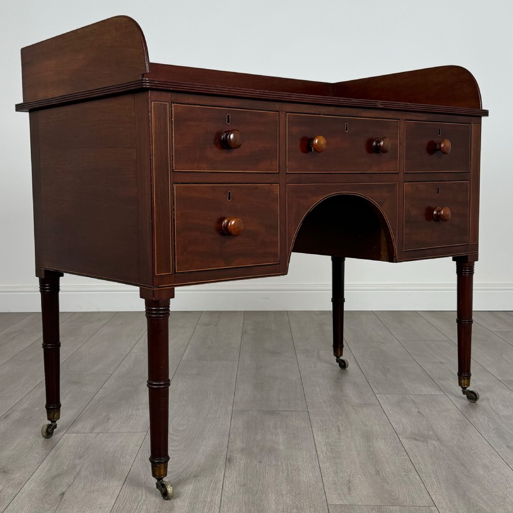 Antique 19th Century Writing Desk In Mahogany  View VIII