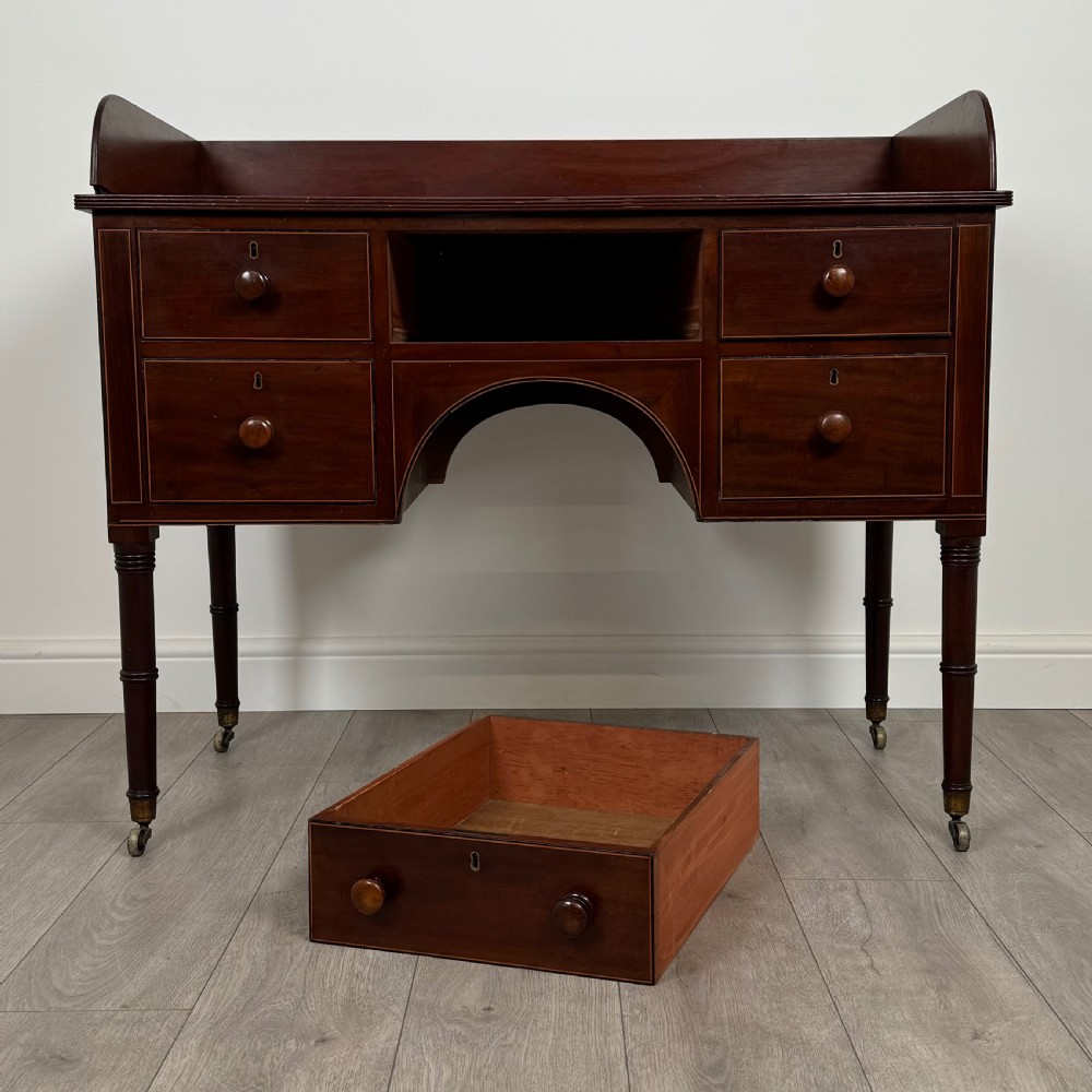 Antique 19th Century Writing Desk In Mahogany  View XI