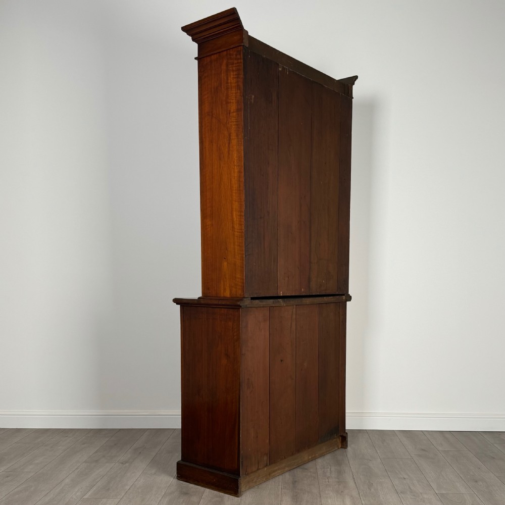 Antique 20th Century Fine Quality Bookcase In Walnut View VI