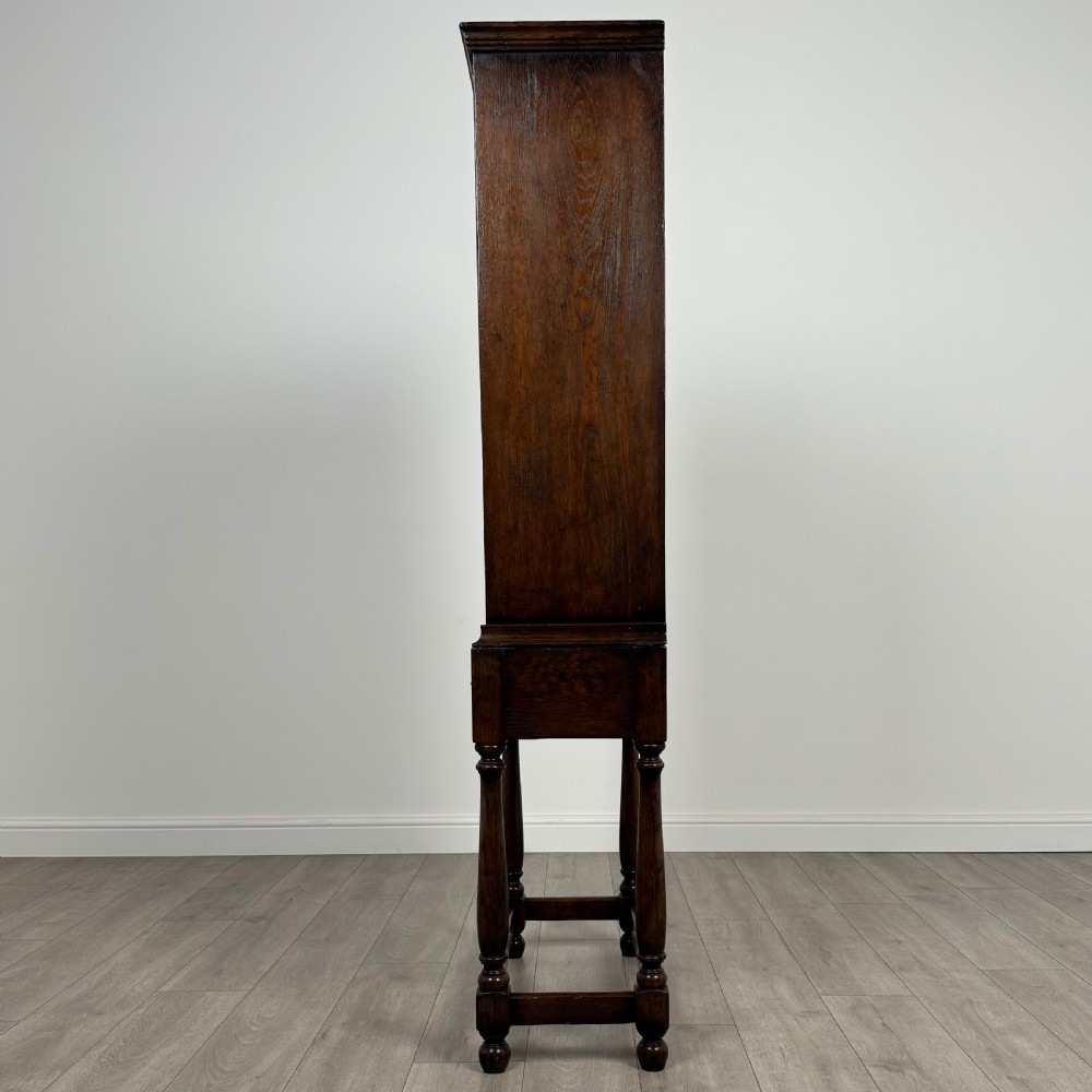  Antique 19th Century Fine Quality Oak Housekeepers Cupboard View IV