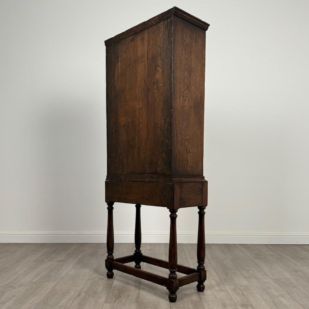  Antique 19th Century Fine Quality Oak Housekeepers Cupboard View VII