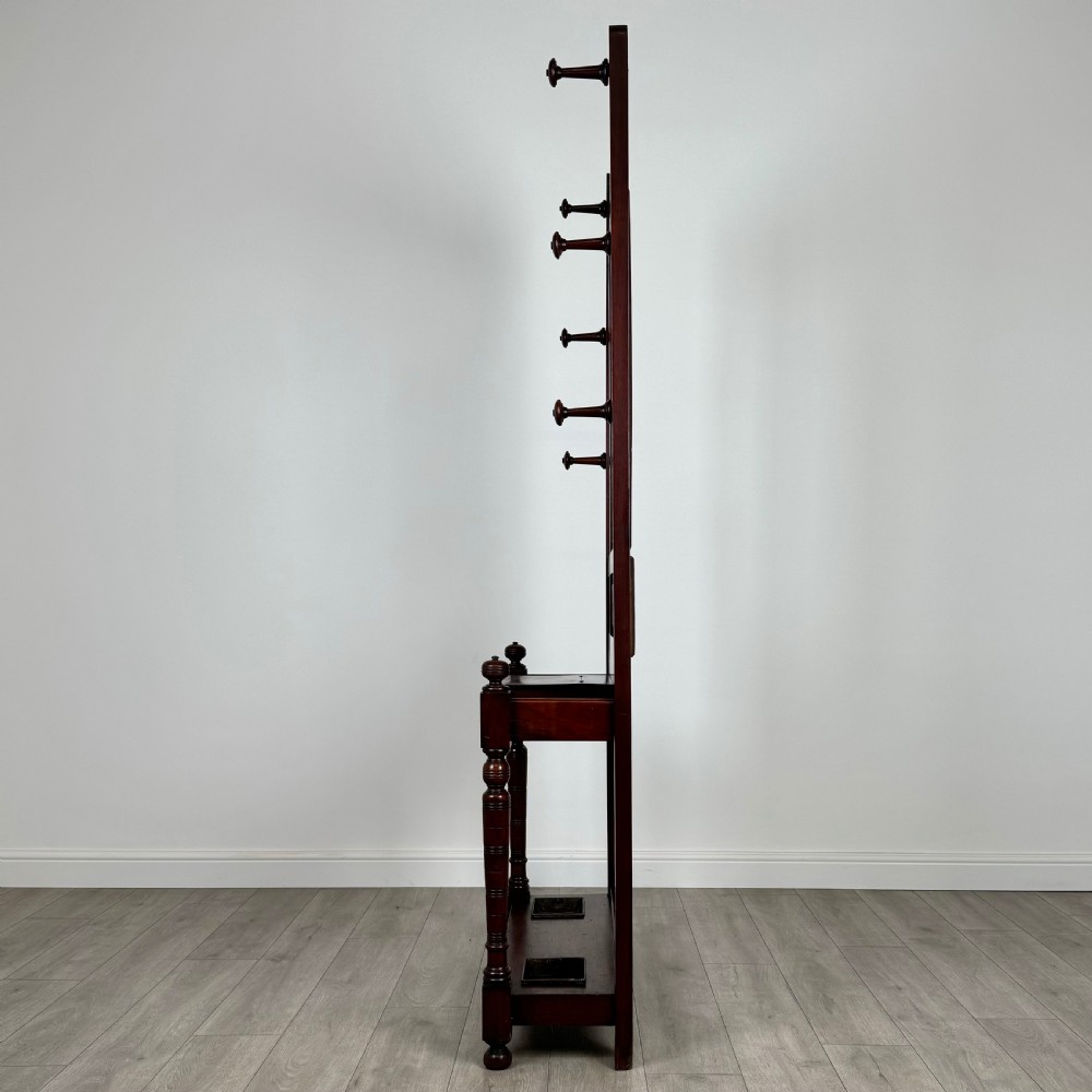 Antique 19th Century Great Quality Hall Stand In Mahogany  View II