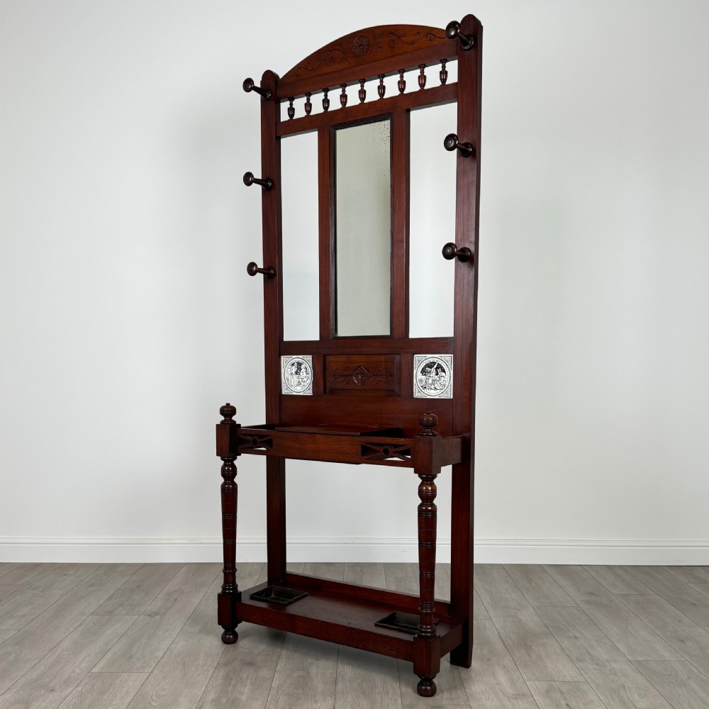 Antique 19th Century Great Quality Hall Stand In Mahogany  View III
