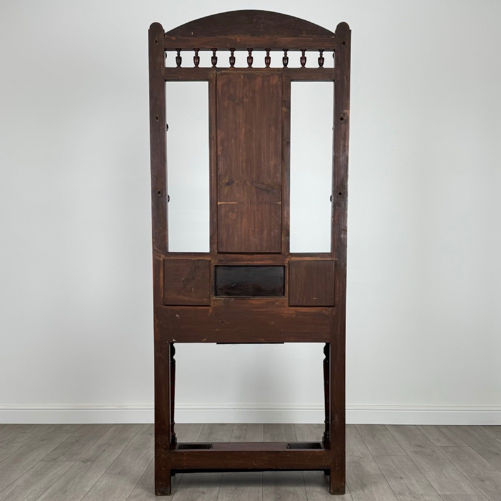 Antique 19th Century Great Quality Hall Stand In Mahogany  View VI