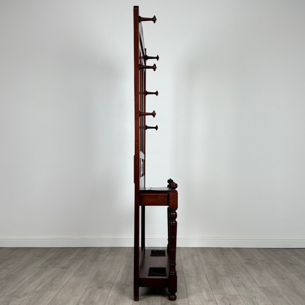 Antique 19th Century Great Quality Hall Stand In Mahogany  View VIII