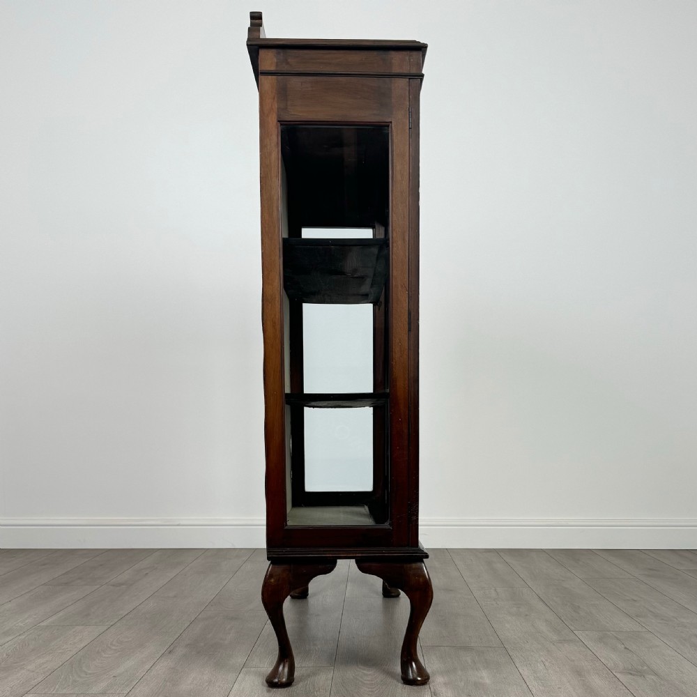 Antique 20th Century Glazed Display Cabinet In Mahogany  View VIII