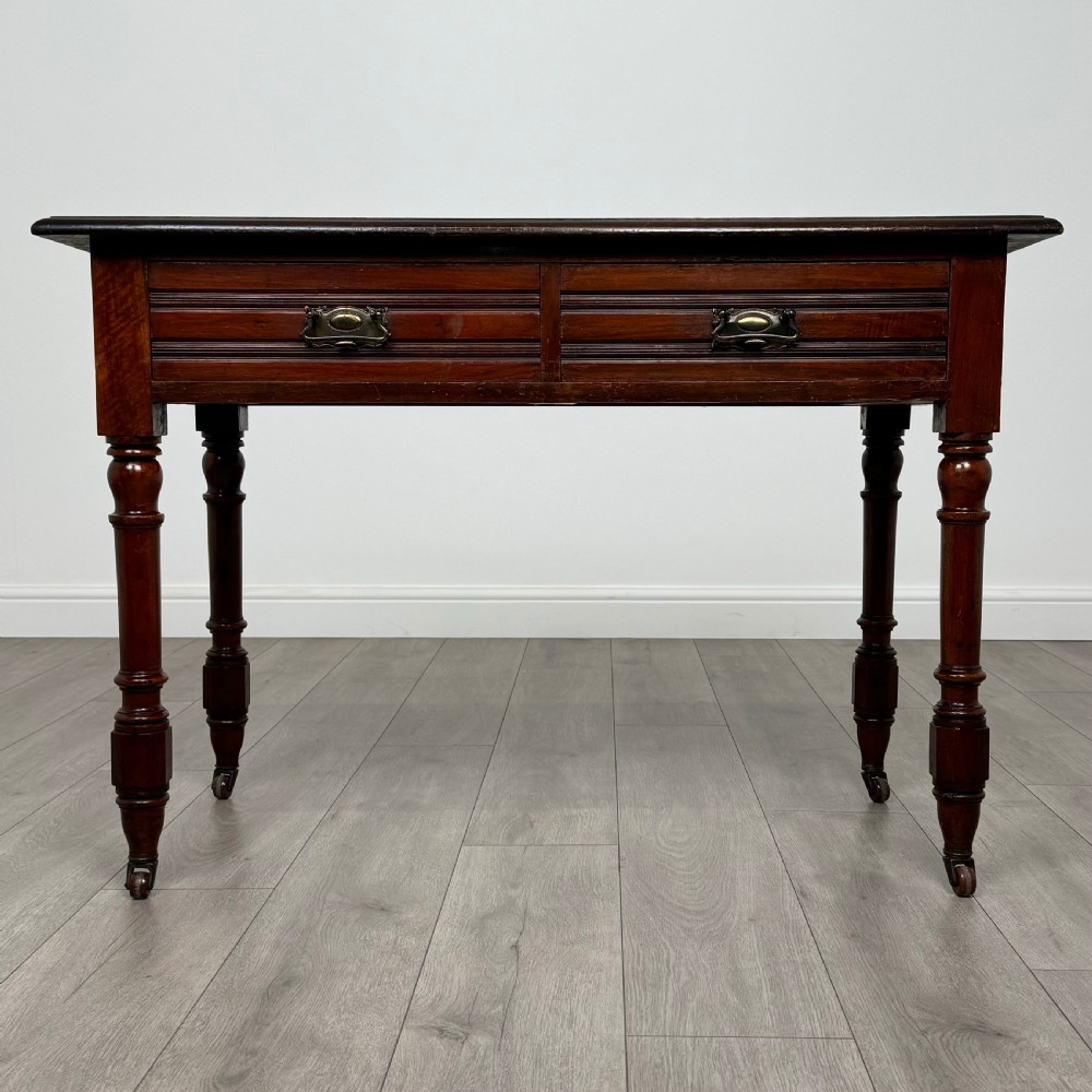 Antique 20th Century Writing Table In Mahogany 