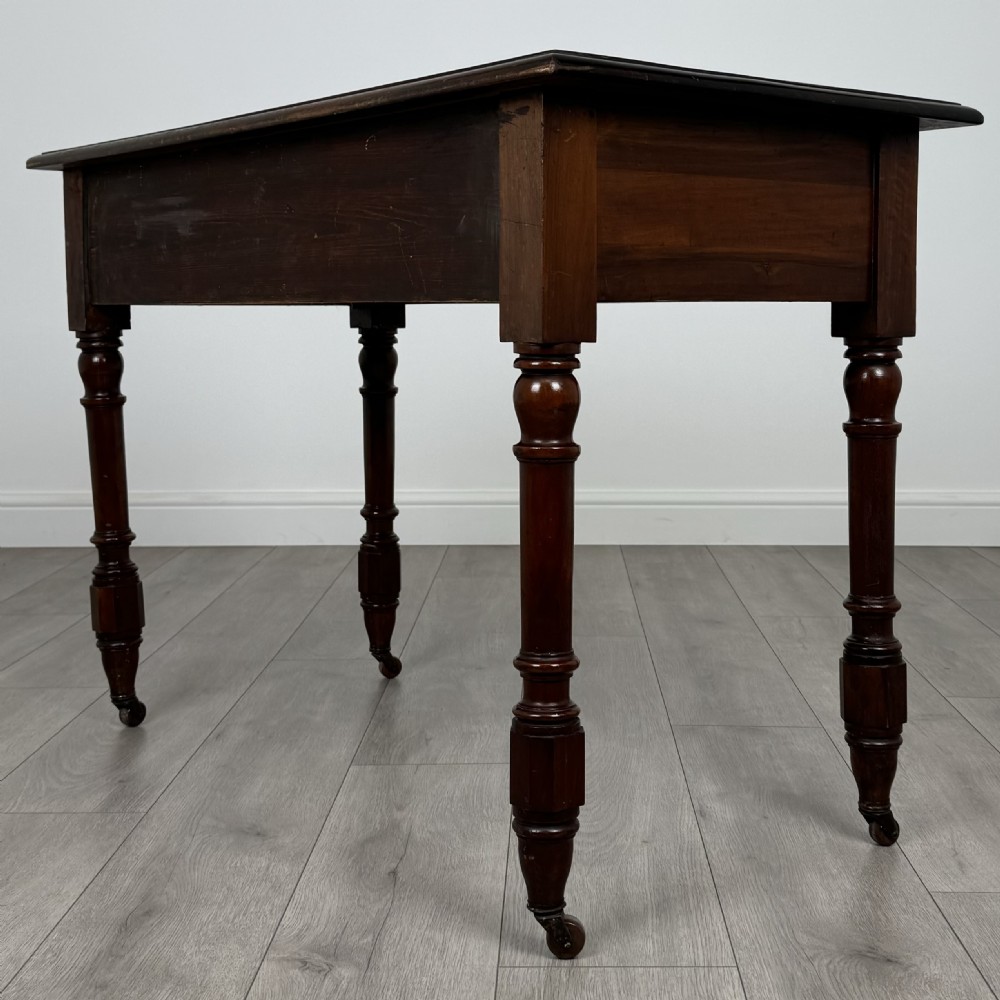 Antique 20th Century Writing Table In Mahogany  View VI