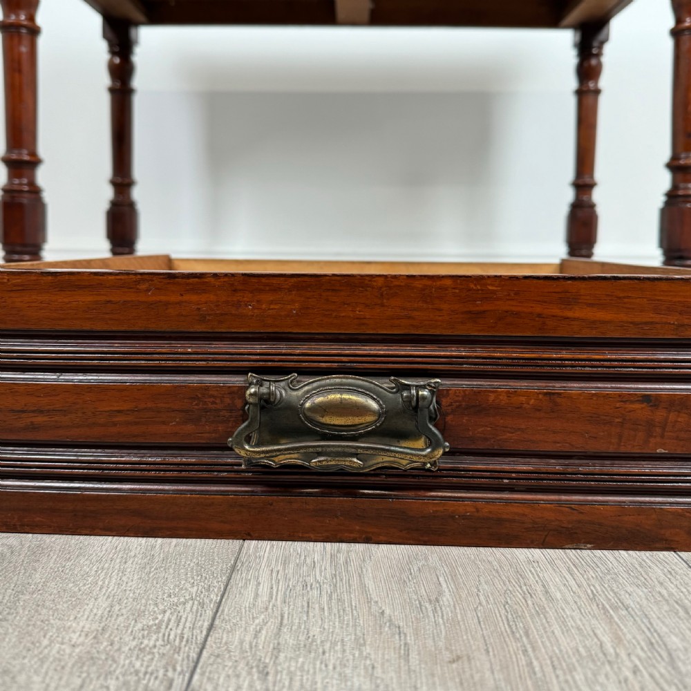 Antique 20th Century Writing Table In Mahogany  View XI