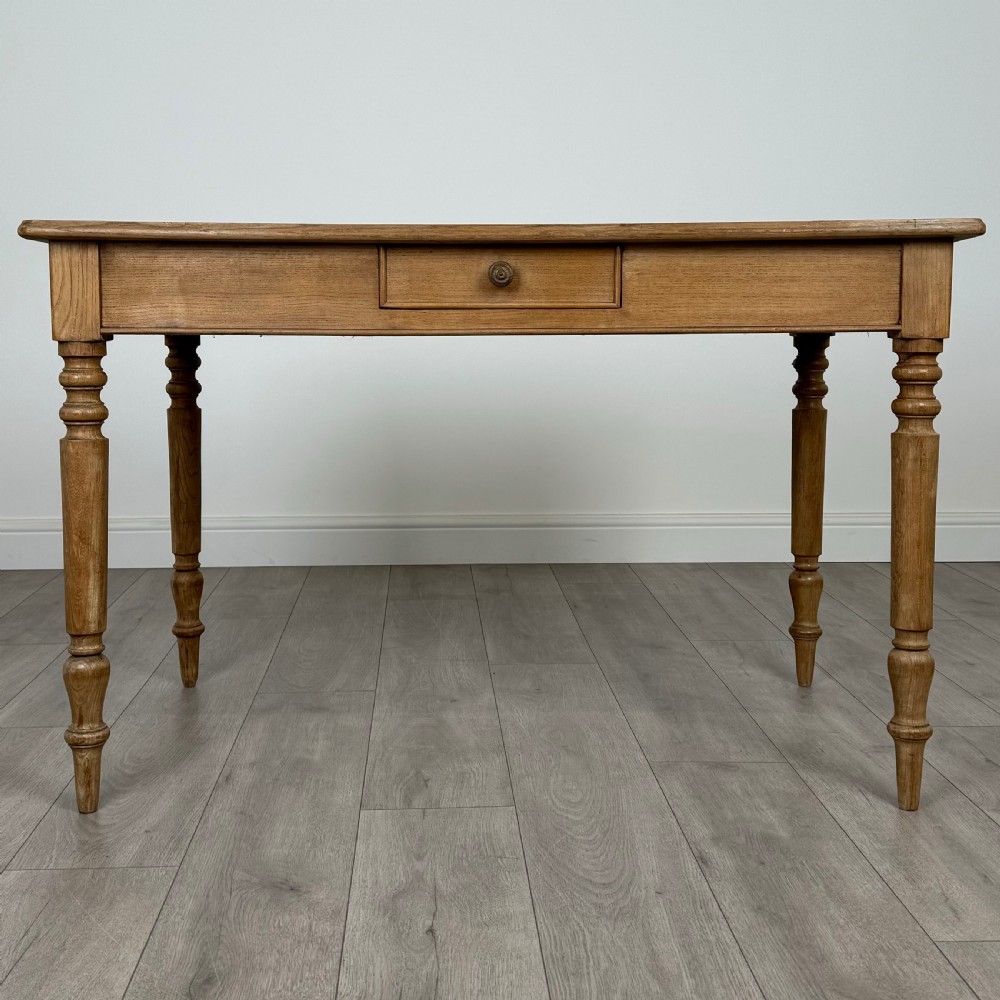 Antique 20th Century Ash Writing Table Of Good Quality
