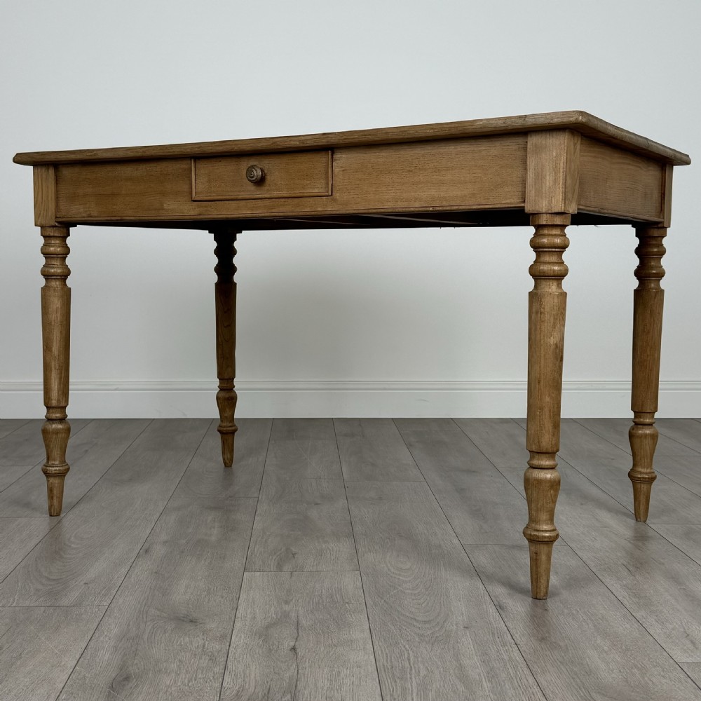 Antique 20th Century Ash Writing Table Of Good Quality View II