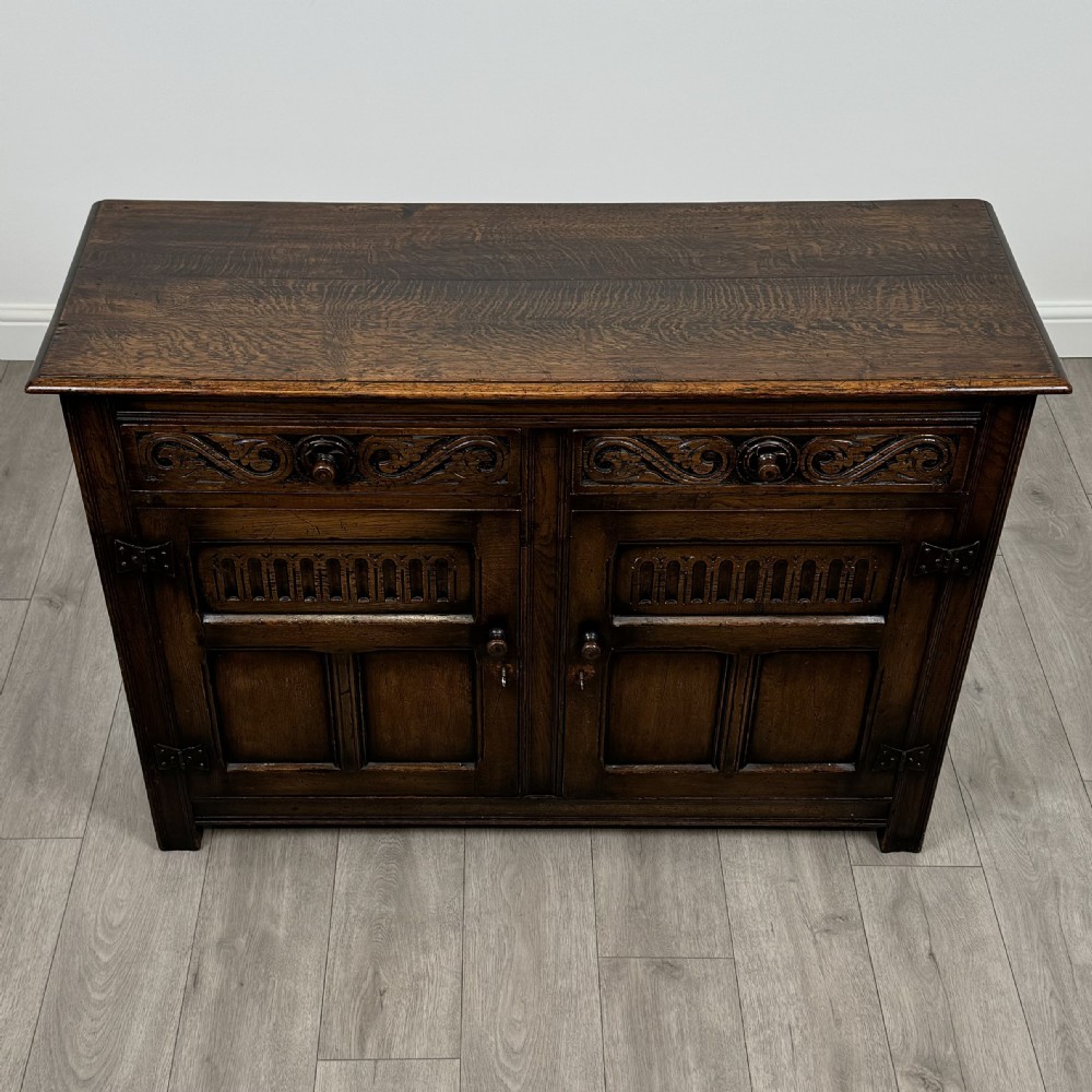 Antique 20th Century Good Quality Sideboard In Oak View X