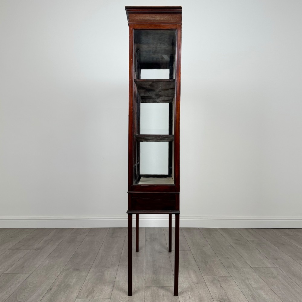  Antique 20th Century Good Quality Display Cabinet In Mahogany View IV