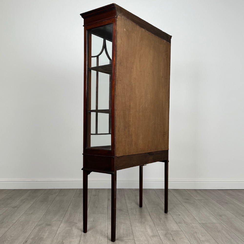  Antique 20th Century Good Quality Display Cabinet In Mahogany View V