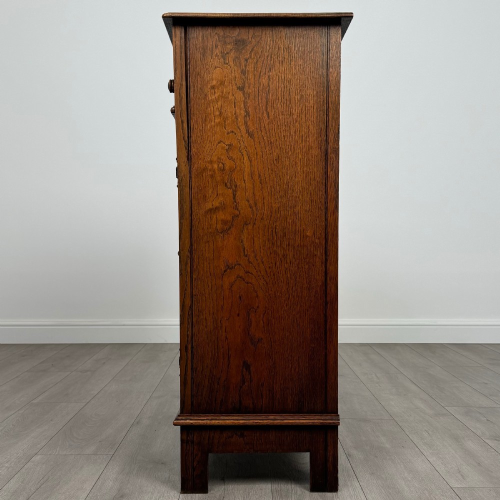 Antique 20th Century Golden Oak Cupboard View IV