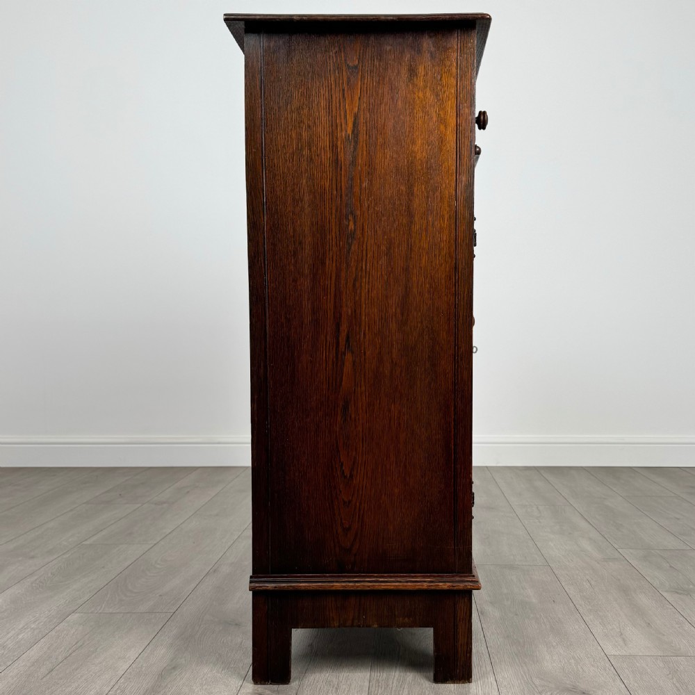 Antique 20th Century Golden Oak Cupboard View VIII