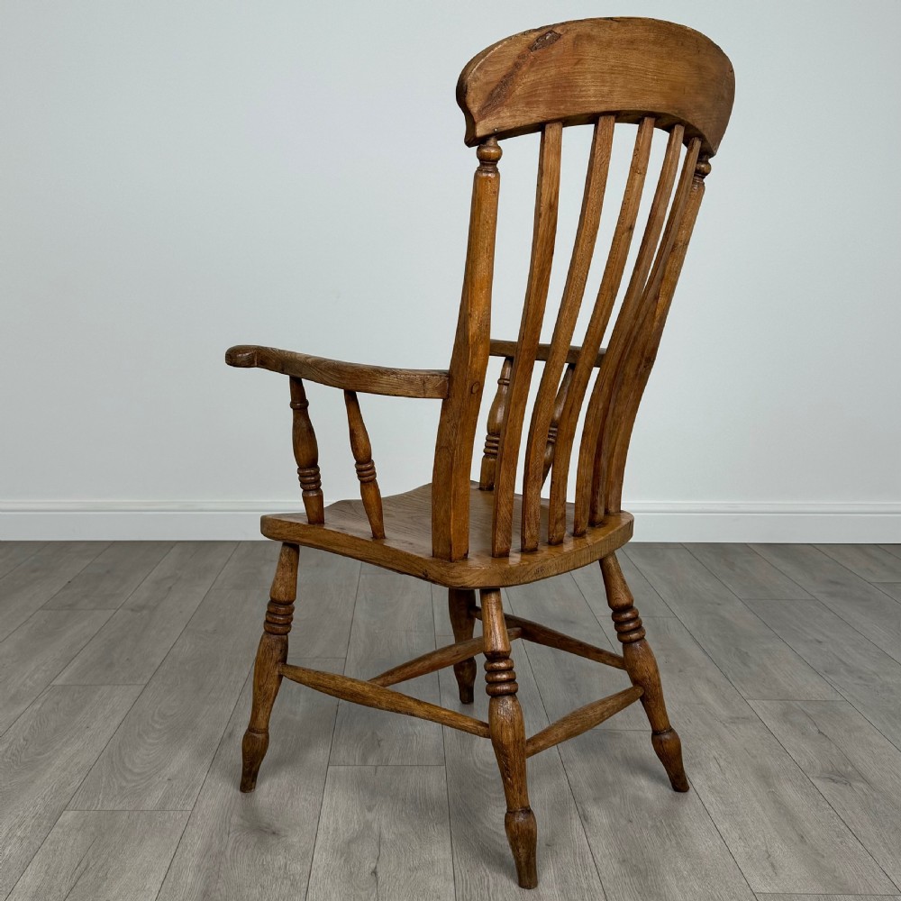 Antique 19th Century Windsor Armchair In Oak  View III