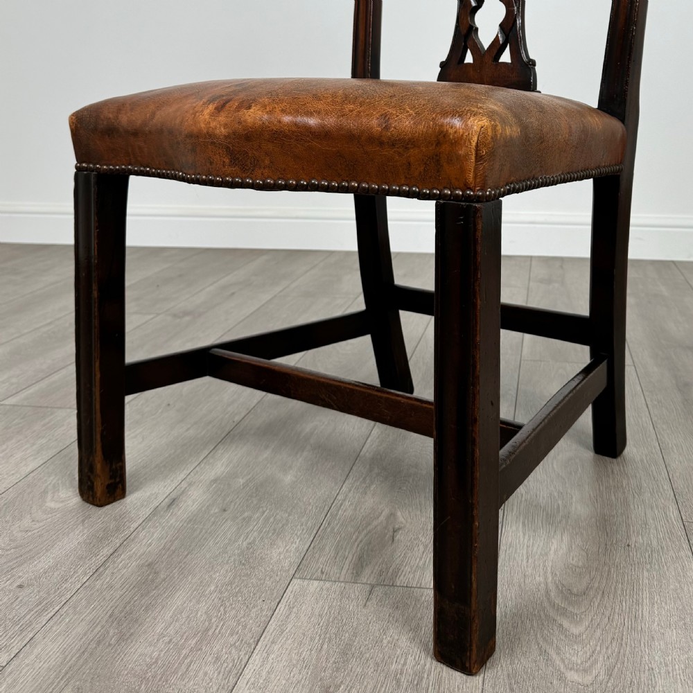  Antique 19th Century Set Of 8 Chippendale Style Dining Chairs  View VI