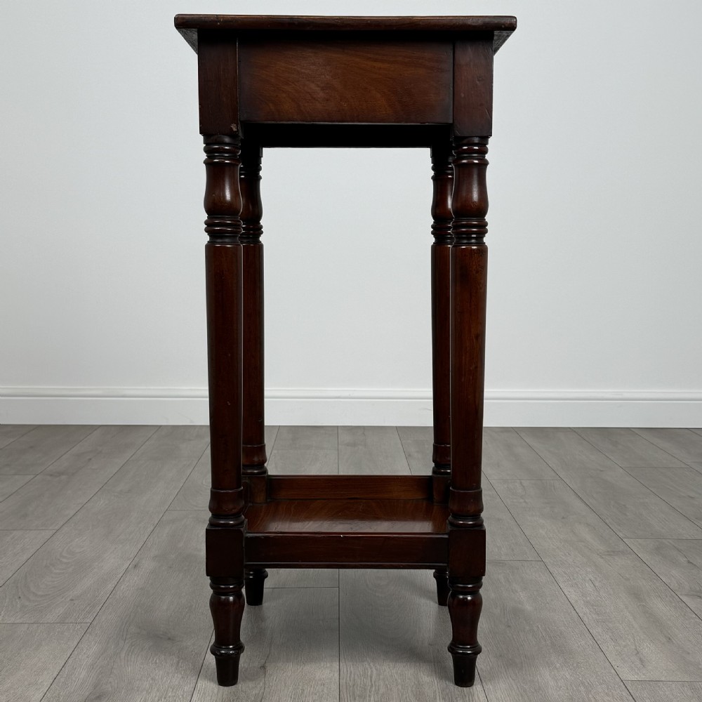 Antique 19th Century Good Quality Side Table In Mahogany  View IX