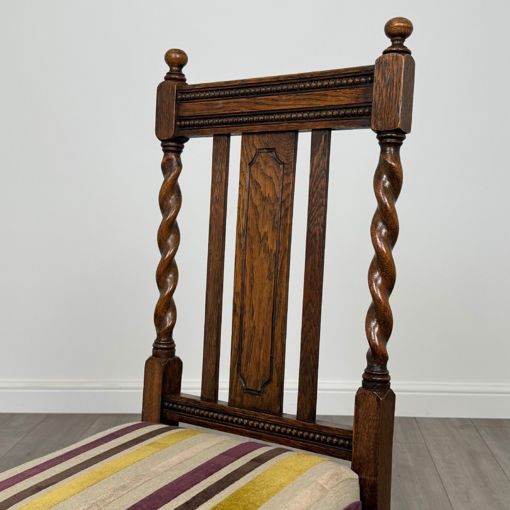  Antique 19th Century Set Of 4 Barley Twist Dining Chairs  View IV