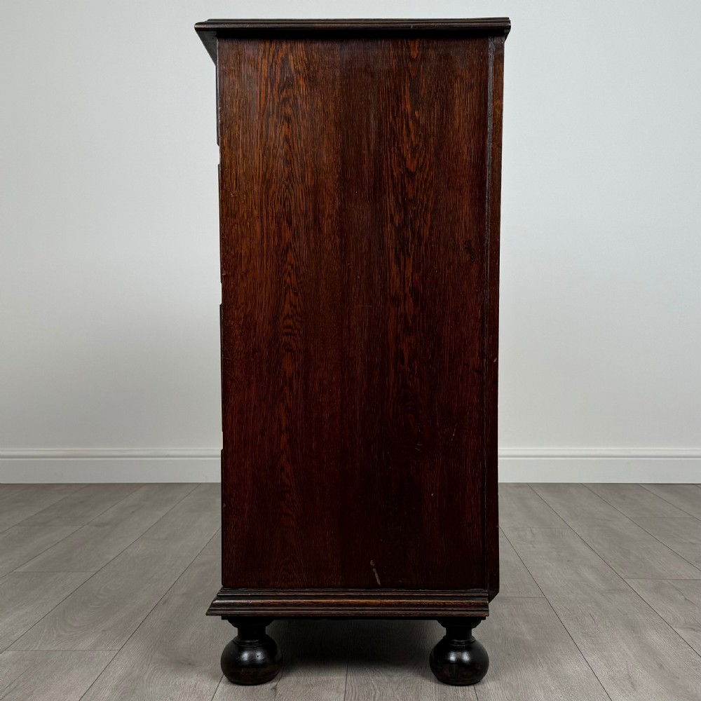 Antique 20th Century Jacobean Style Chest Of Drawers In Oak  View III