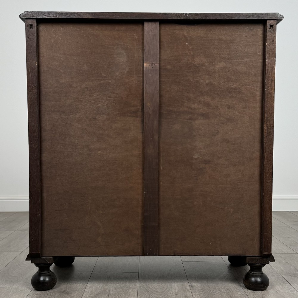 Antique 20th Century Jacobean Style Chest Of Drawers In Oak  View V