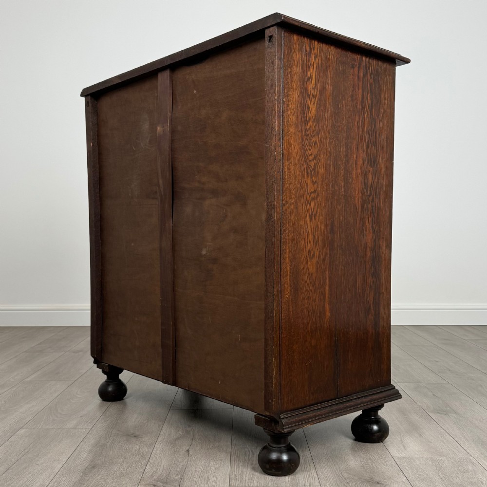 Antique 20th Century Jacobean Style Chest Of Drawers In Oak  View VI