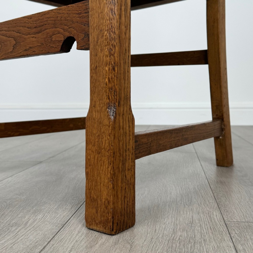  Antique 20th Century Set Of 4 Good Quality Oak Dining Chairs  View VI