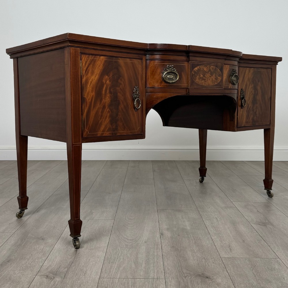 Antique 20th Century Fine Quality Desk In Mahogany  View IX