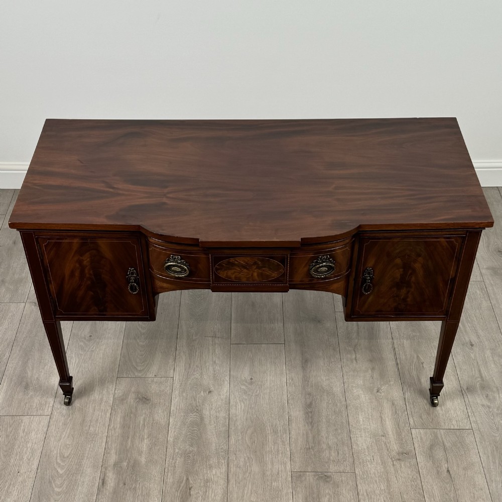 Antique 20th Century Fine Quality Desk In Mahogany  View X