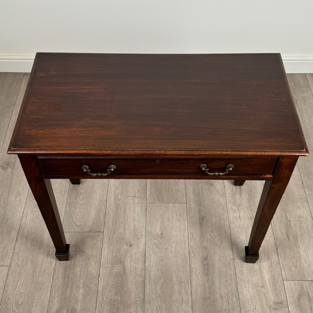 Antique 20th Century Writing Table In Mahogany  View IX