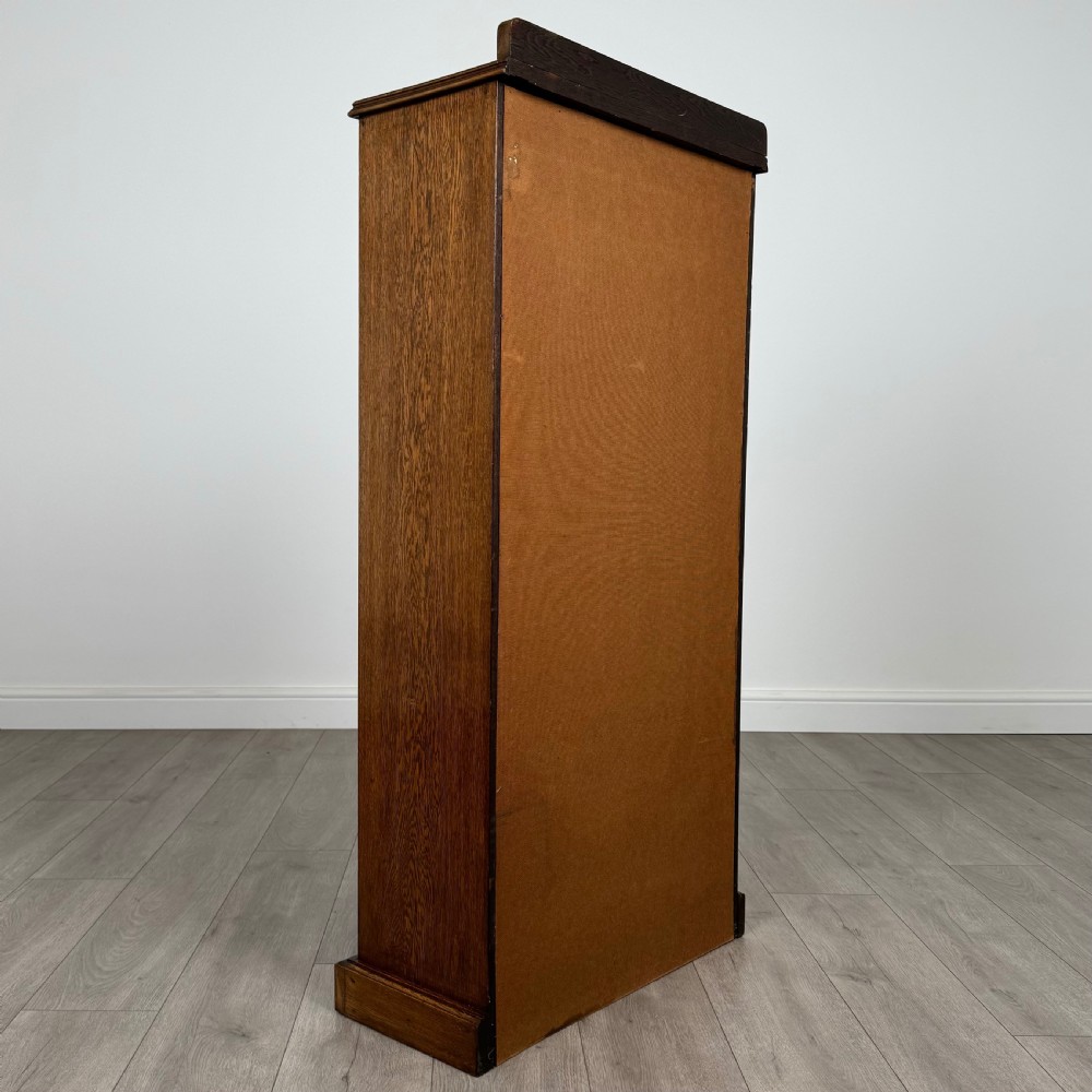 Antique 20th Century Good Quality Open Bookcase In Oak  View IV