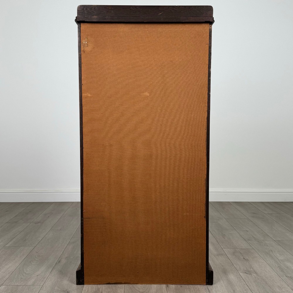 Antique 20th Century Good Quality Open Bookcase In Oak  View V