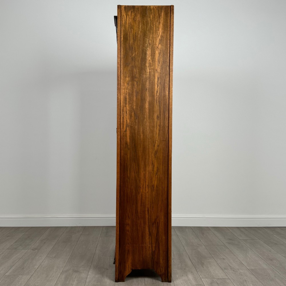 Antique 20th Century Art Nouveau Style Oak Wardrobe  View IV