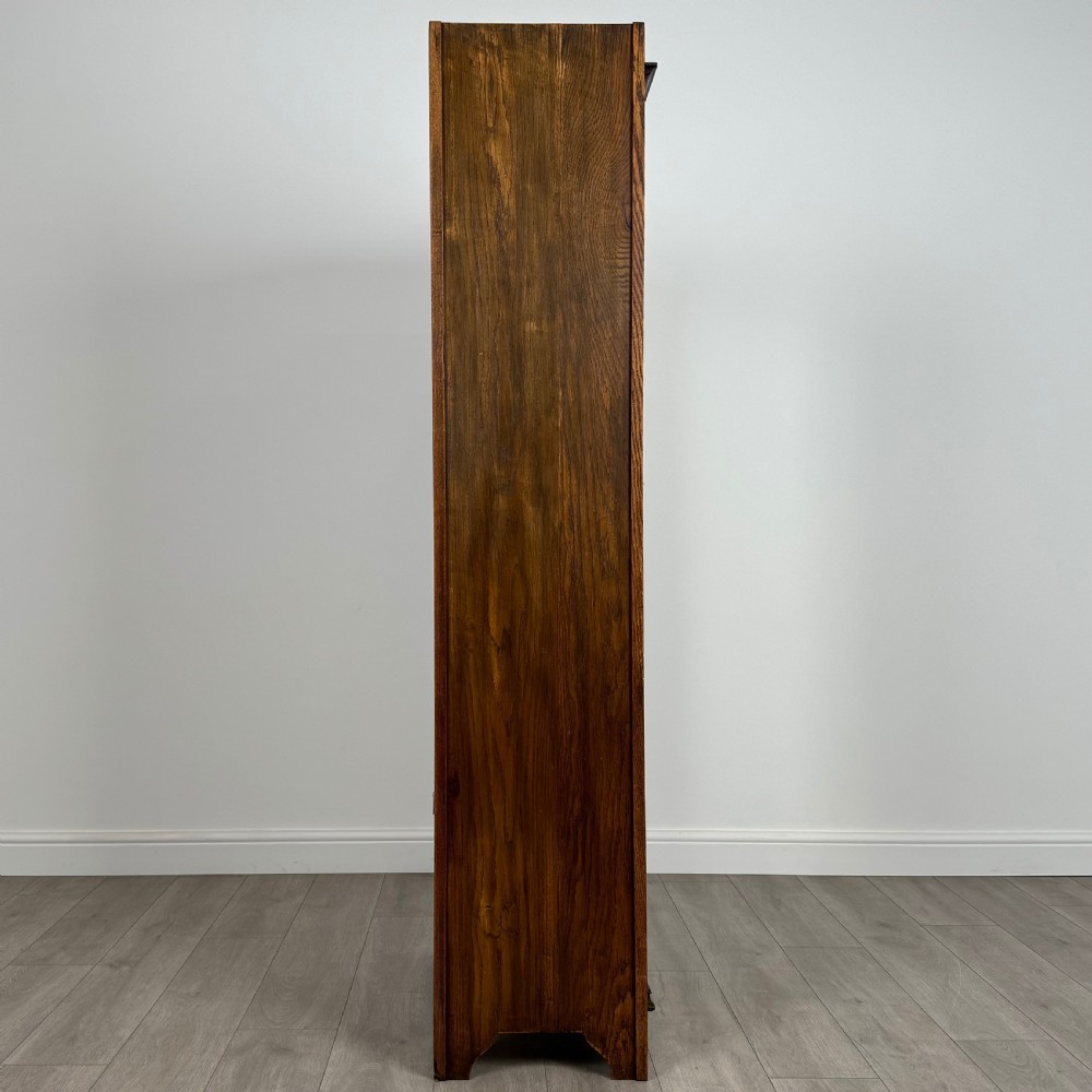 Antique 20th Century Art Nouveau Style Oak Wardrobe  View VIII