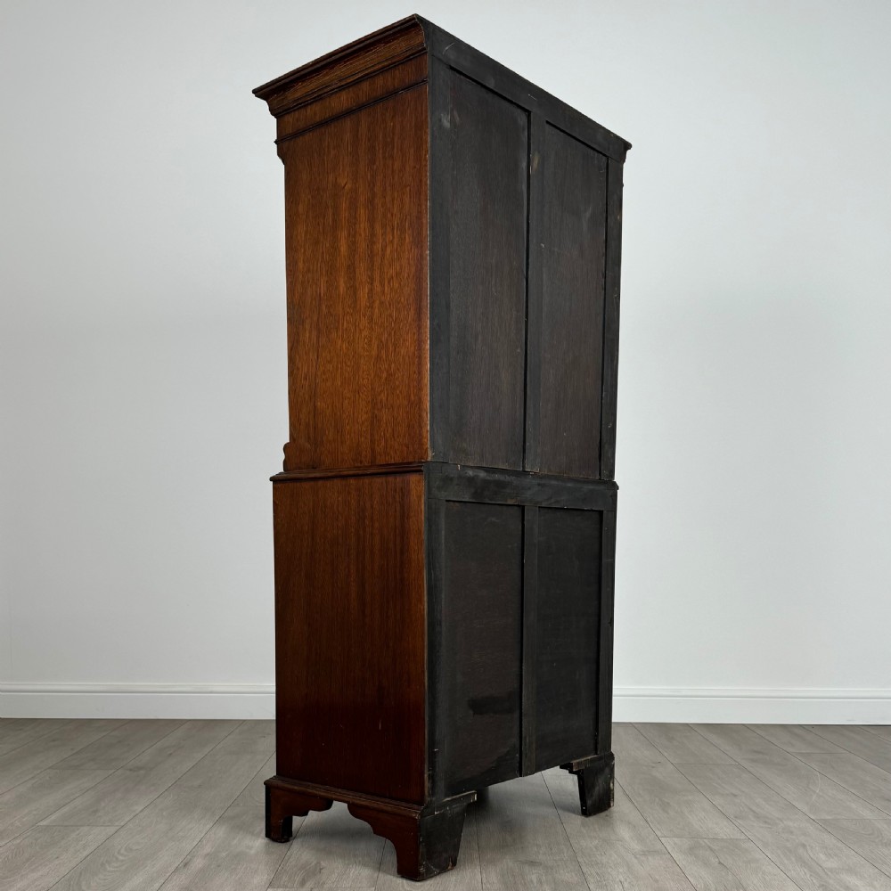 Antique 20th Century Small Chest On Chest In Mahogany  View IV