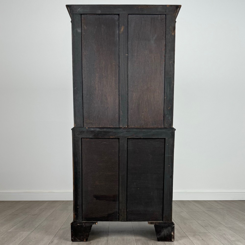 Antique 20th Century Small Chest On Chest In Mahogany  View V