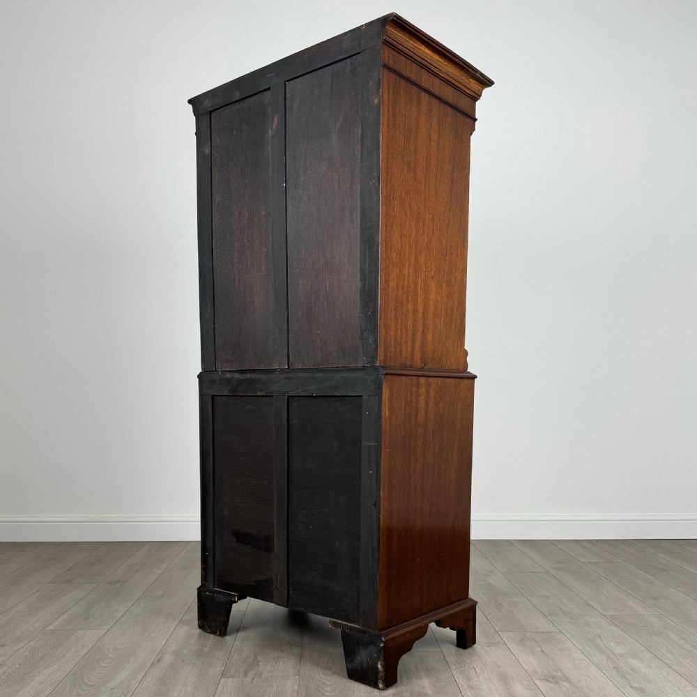 Antique 20th Century Small Chest On Chest In Mahogany  View VI