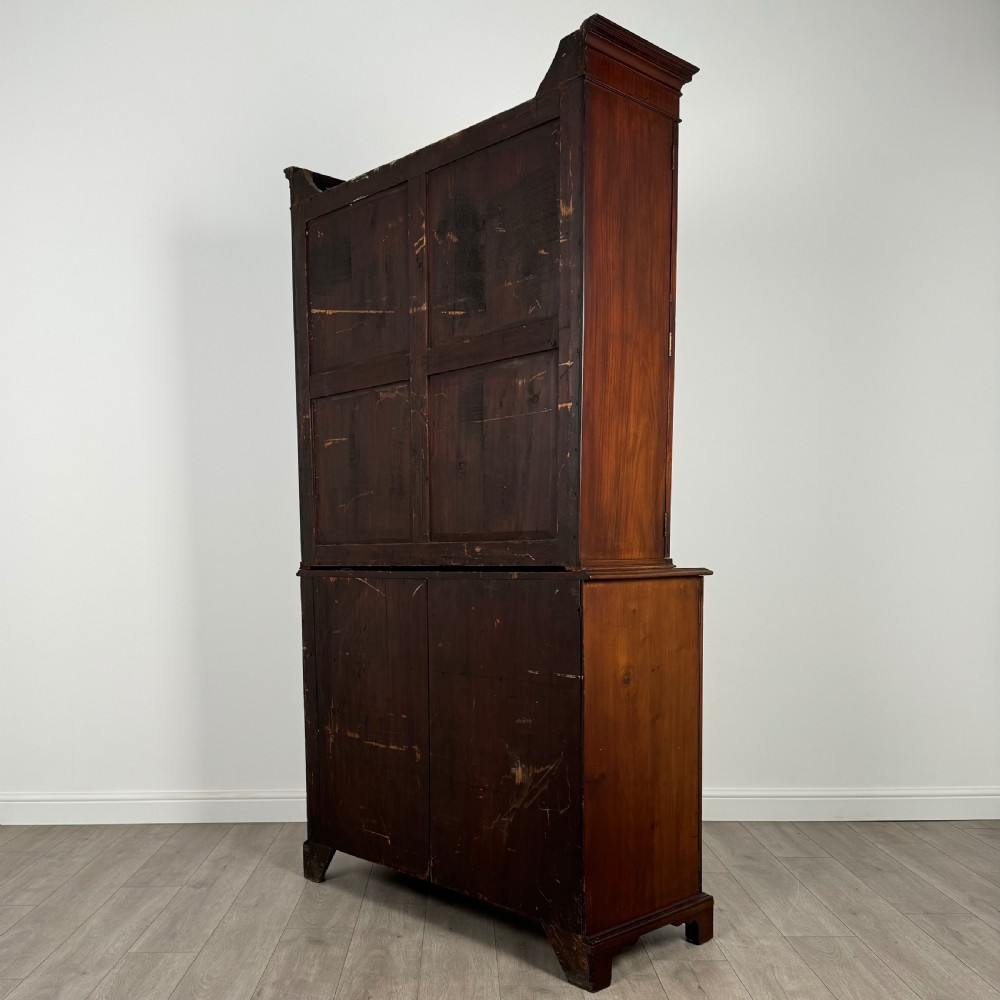  Antique 18th Century Bookcase On Cupboard In Mahogany  View VIII