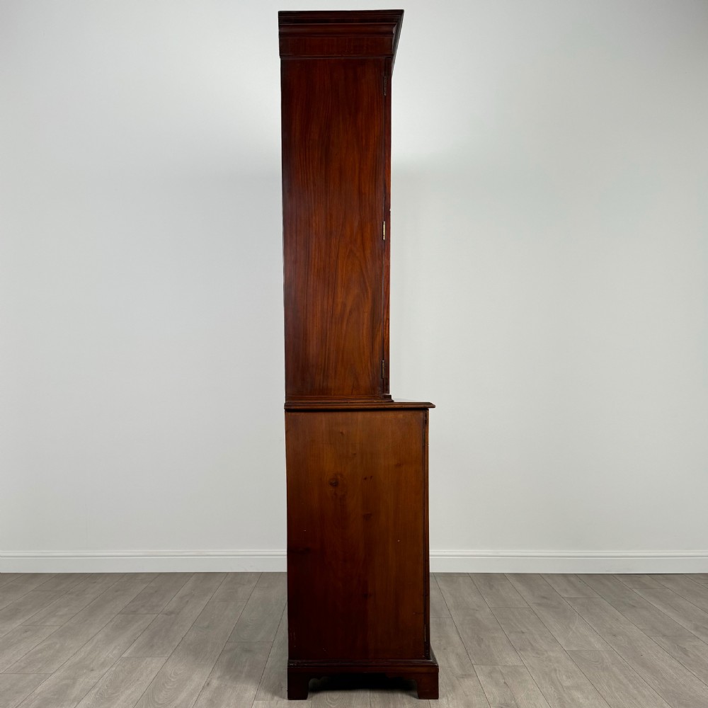  Antique 18th Century Bookcase On Cupboard In Mahogany  View IX